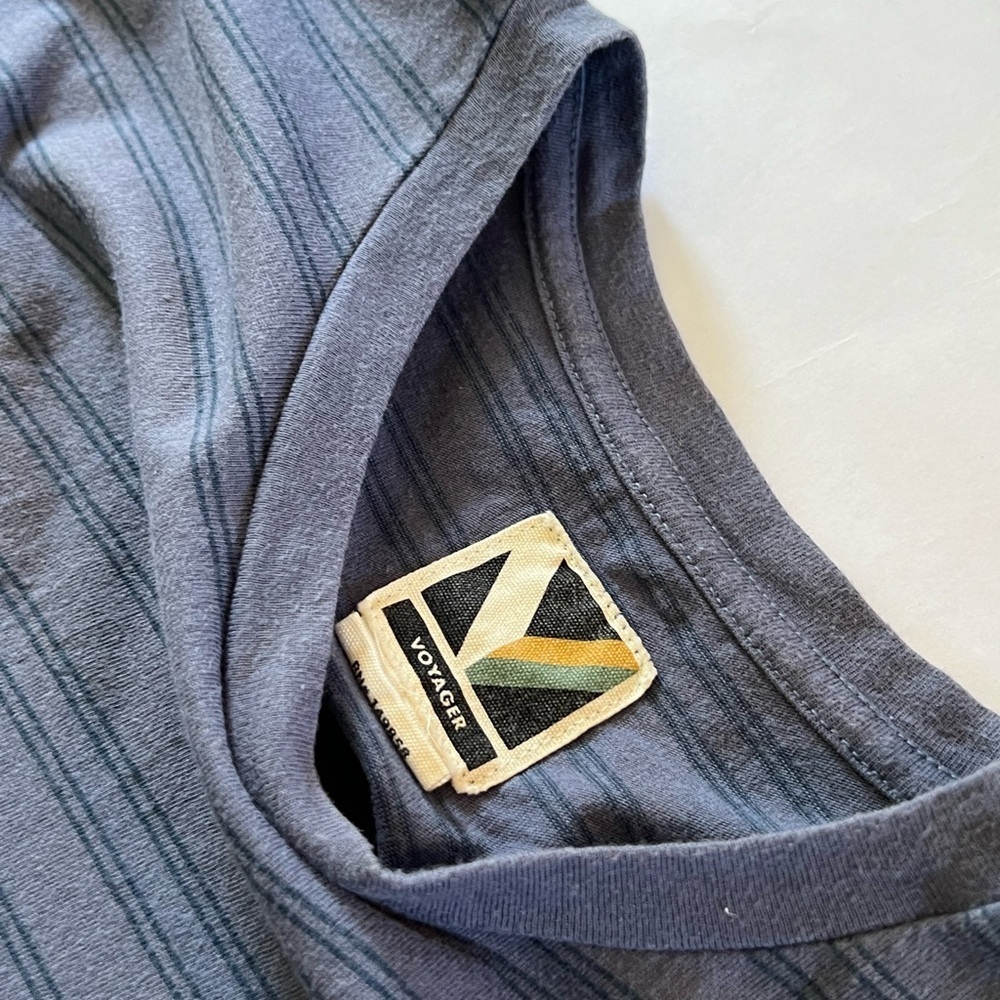Voyager Striped Tee - Navy - Large - Picture 3 of 4